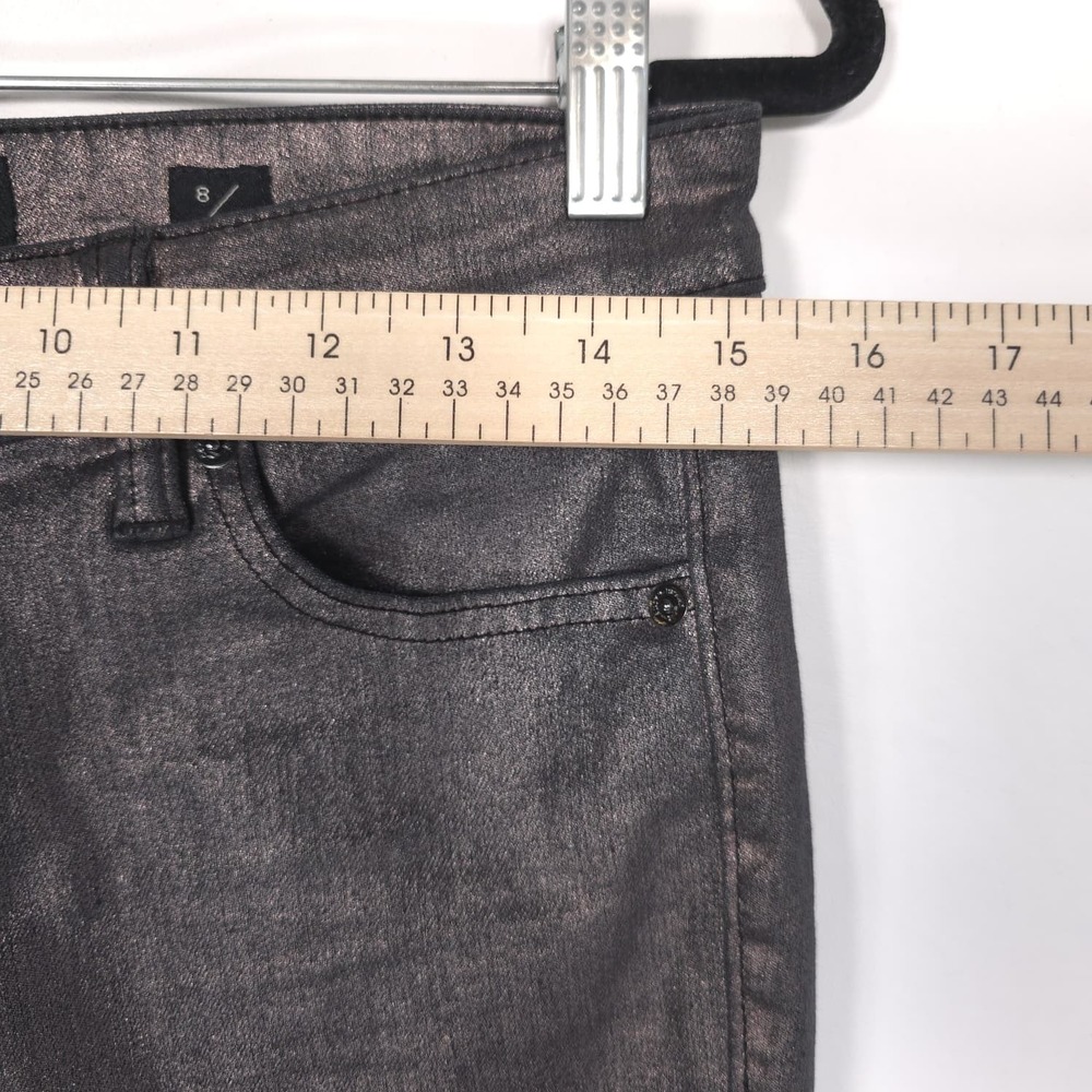 LUCKY BRAND Women's Jeans Ava Skinny Metallic 8‎ Gray Stretch Mid Rise - Picture 7 of 13